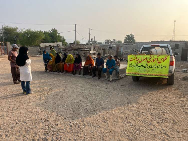 برگزاری اردوی جهادی یک روزه به مناسبت هفته دفاع مقدس در روستاهای کم برخوردار شهرستان خمیر و ارائه خدمات رایگان دامپزشکی